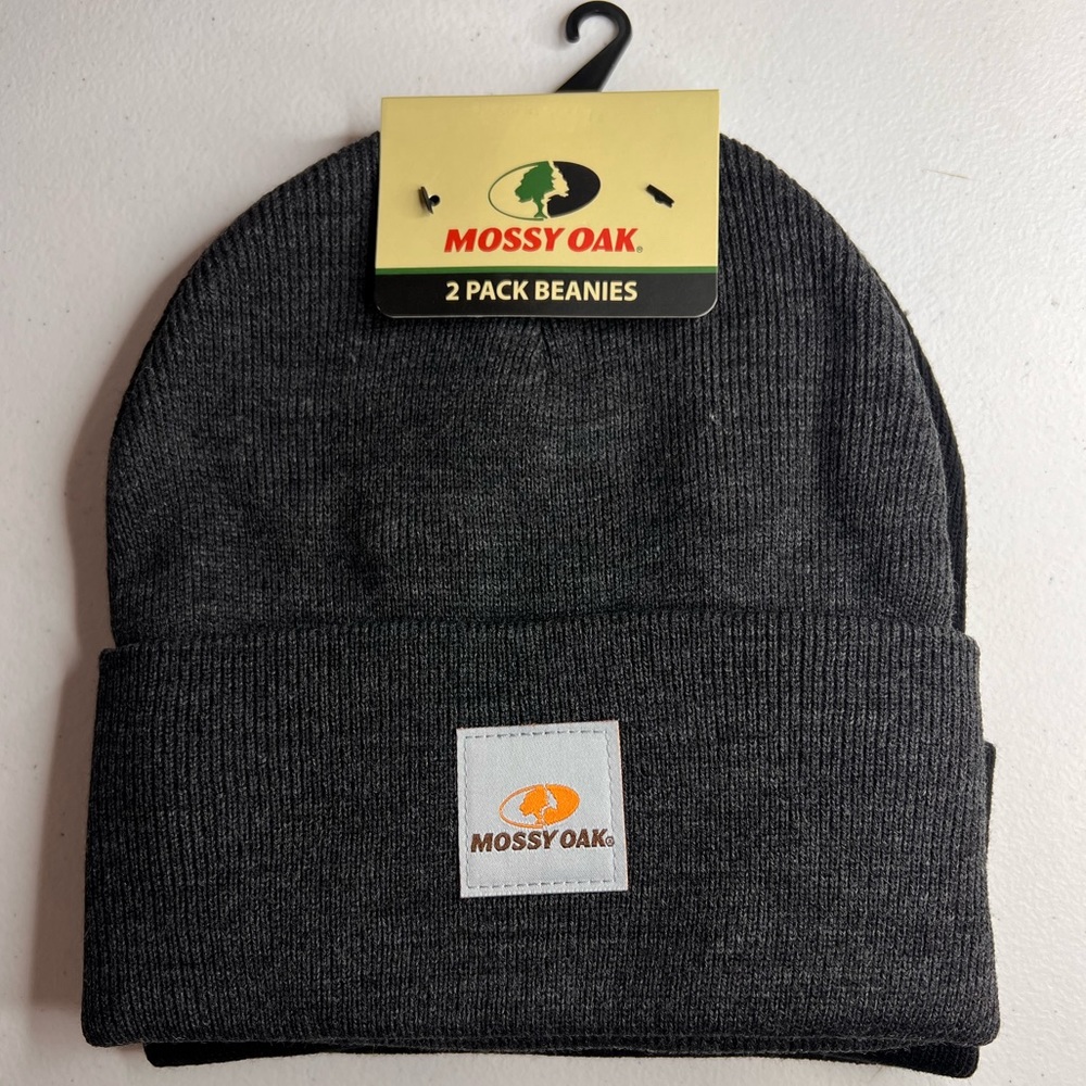 MOSSY OAK MEN'S BEANIES HATS
2 PACK COLOR: BLACK AND GRAY
NWT
